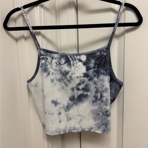 SHEIN Blue Tie-Dye Camisole Top